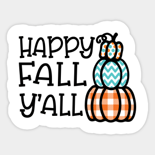 Happy Fall Y’all Halloween Autumn Southern Cute Sticker